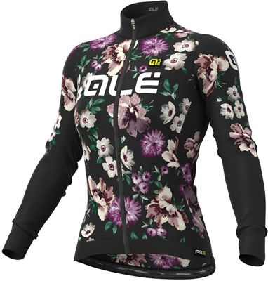 Alé Women's Graphics PRR Fiori Winter Jersey - Black - M}, Black