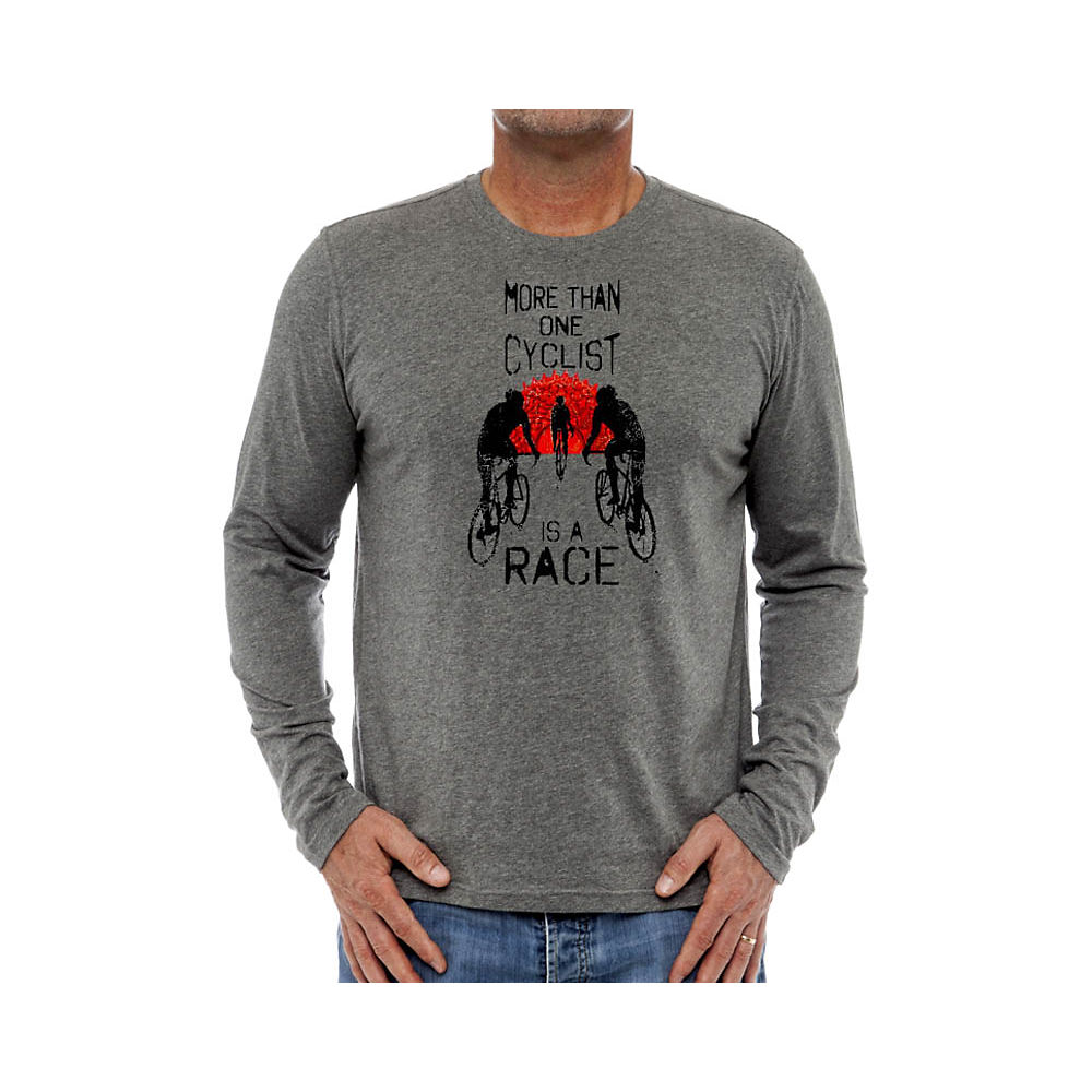 Cycology Always A Race Long Sleeve T-Shirt - Gris foncé, Gris foncé