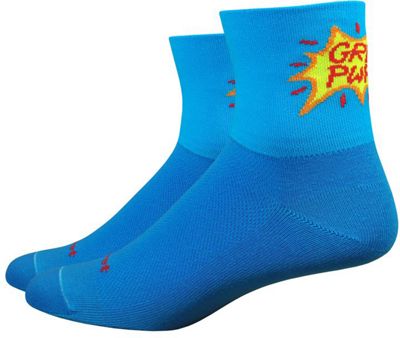 Defeet Aireator Womens 3 GRL Power Socks  - Bleu, Bleu