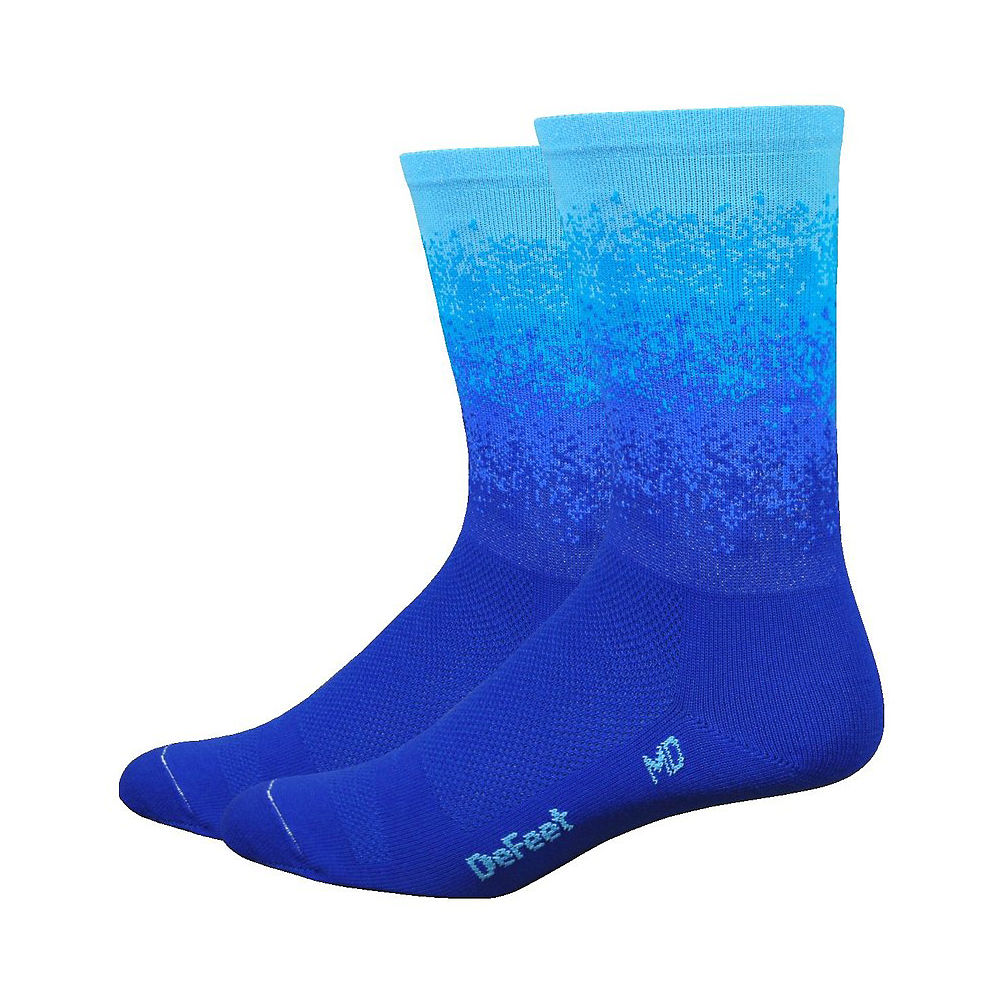 Image of Defeet Aireator 6" Branstormer Ombre Socks SS20 - Blue - M}, Blue