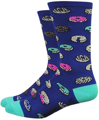Defeet Aireator 6 Doughnut Socks  - Light Navy-Celeste - M, Light Navy-Celeste