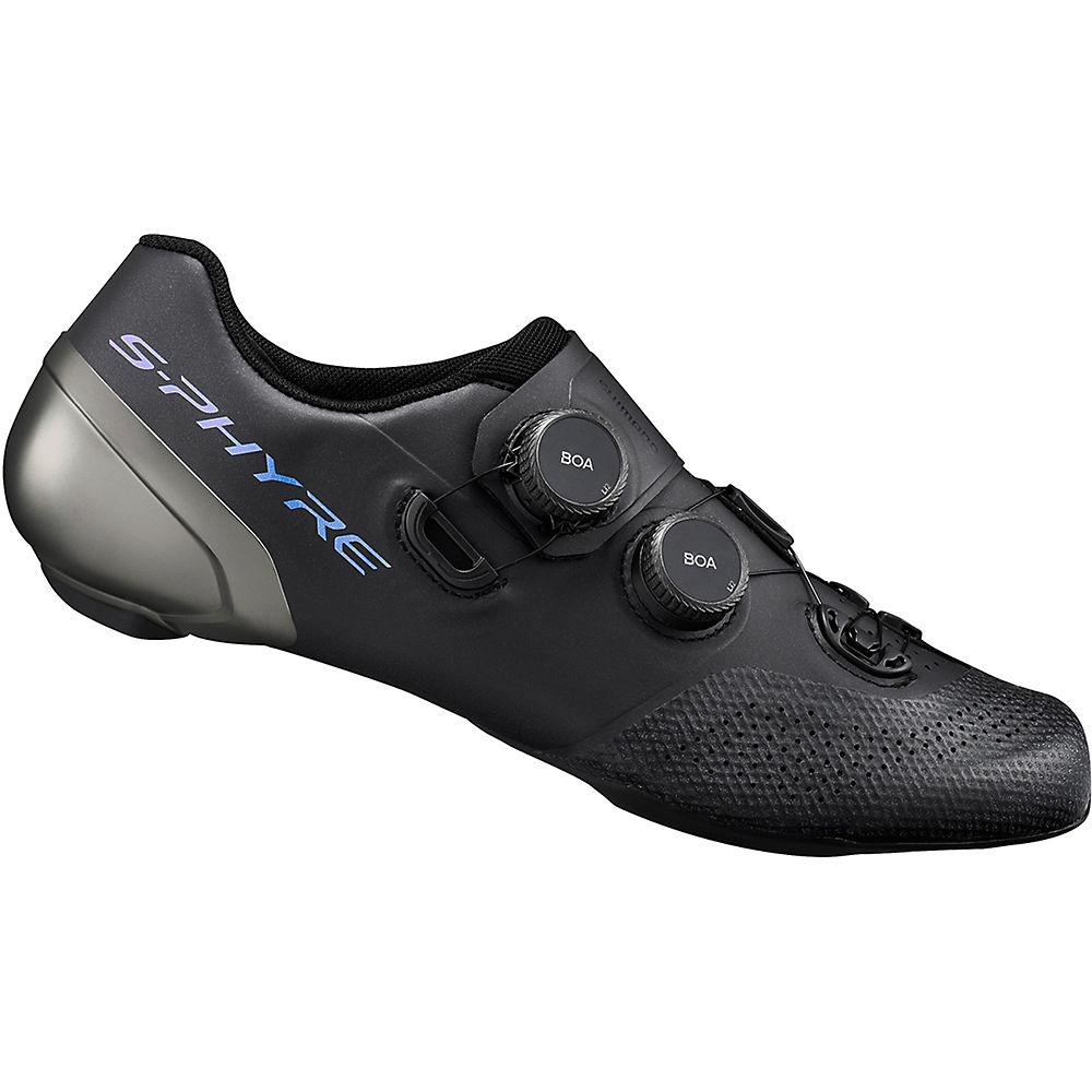 Shimano RC9 SPD-SL S-Phyre Road Shoes (RC902) 2021 - Black - EU 47.3}, Black