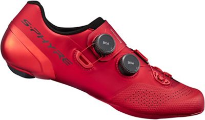 Shimano RC9 SPD-SL S-Phyre Road Shoes (RC902) 2021 - Red - EU 47.3}, Red