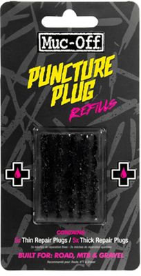 Muc-Off Puncture Plugs Tubeless Tyre Refill Pack - Black, Black