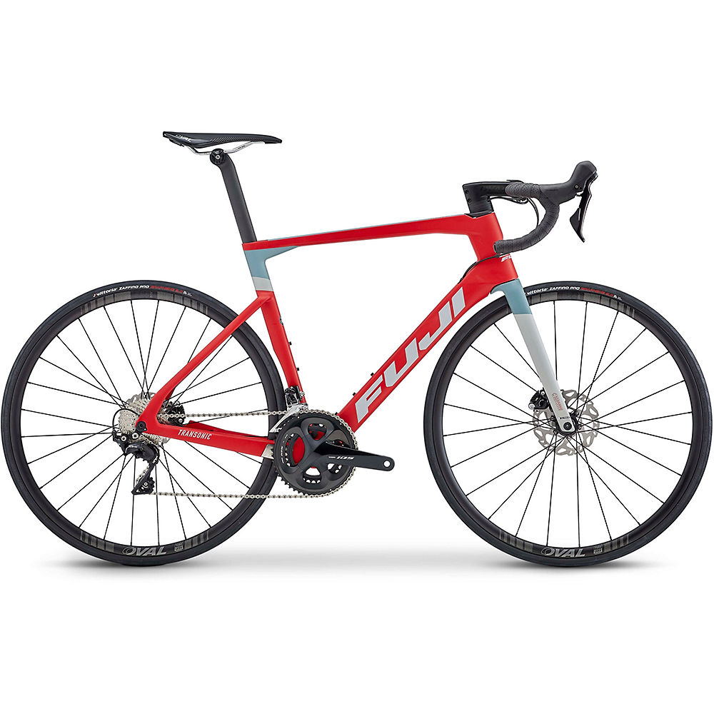 Fuji Transonic 2.3 Road Bike 2021 - Satin Red - Grey - 52cm (20.5"), Satin Red - Grey