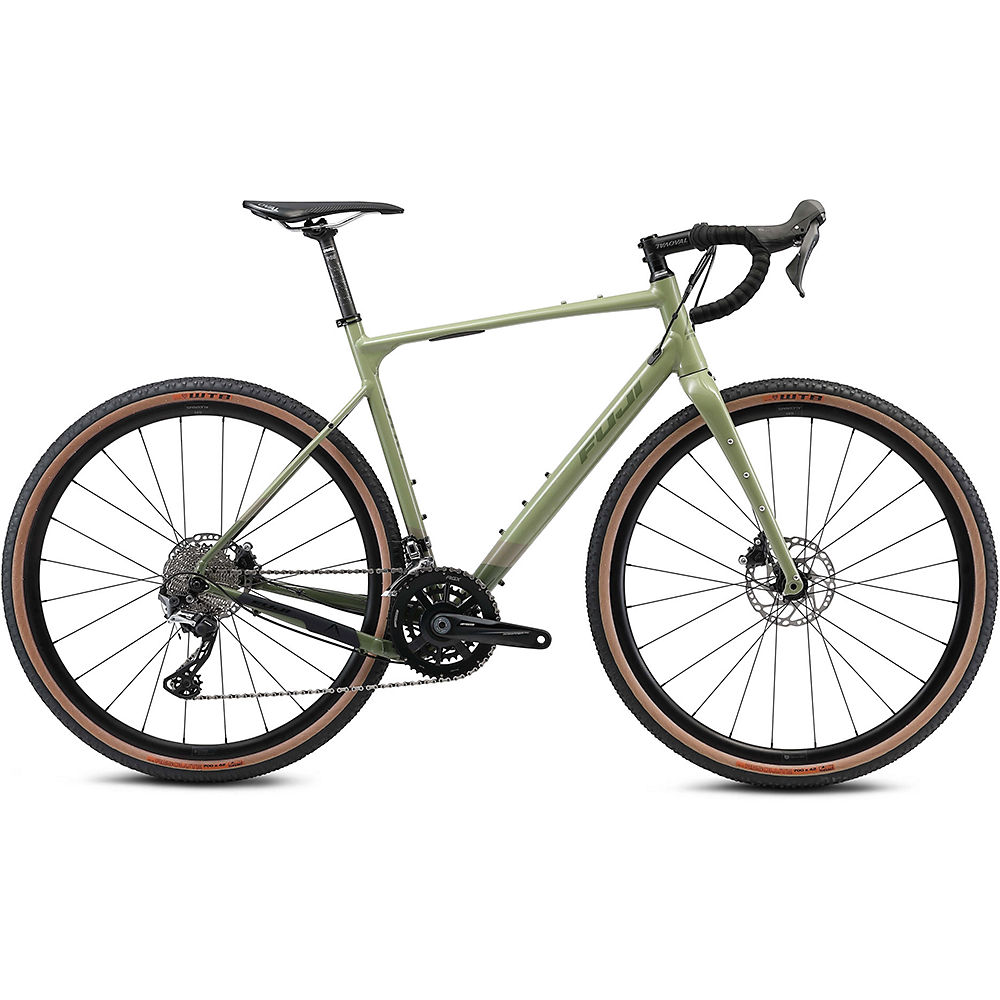 Bicicleta de gravilla de carbono Fuji Jari 1.1 2021 - Khaki Green - 52cm (20.5"), Khaki Green