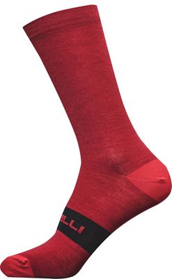 Castelli Wool 18 Sock - Red - S/M, Red