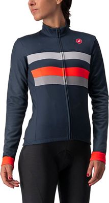 Castelli Women's Movimento Thermal LS Jersey - black grey, black grey