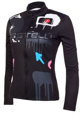 Click to view product details and reviews for Castelli Womens Graffiti Thermal Ls Jersey Dark Print Dark Print.