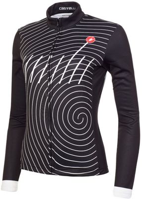 Castelli Women's Ventata Thermal LS Jersey  - nero - bianco - XL, nero - bianco
