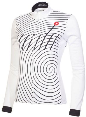 Castelli Women's Ventata Thermal LS Jersey  - bianco - nero, bianco - nero