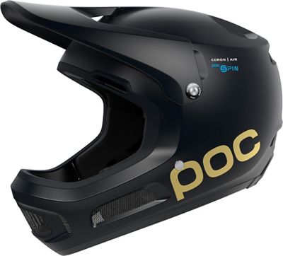 POC Coron Air SPIN Full Face Helmet (Fabio) 2021 - Uranium Black Matt-Gold - XXL, Uranium Black Matt-Gold