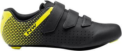 Scarpe da strada Northwave Core 2 - Black-Yellow Fluo - EU 46, Black-Yellow Fluo