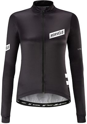 Morvelo Women's  Stealth LS Jersey - Noir - blanc - XS, Noir - blanc