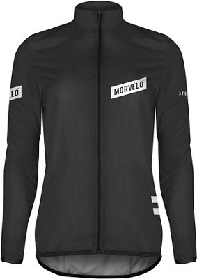 Morvelo Women's  Stealth Aegis Wind Jacket - Noir - blanc, Noir - blanc