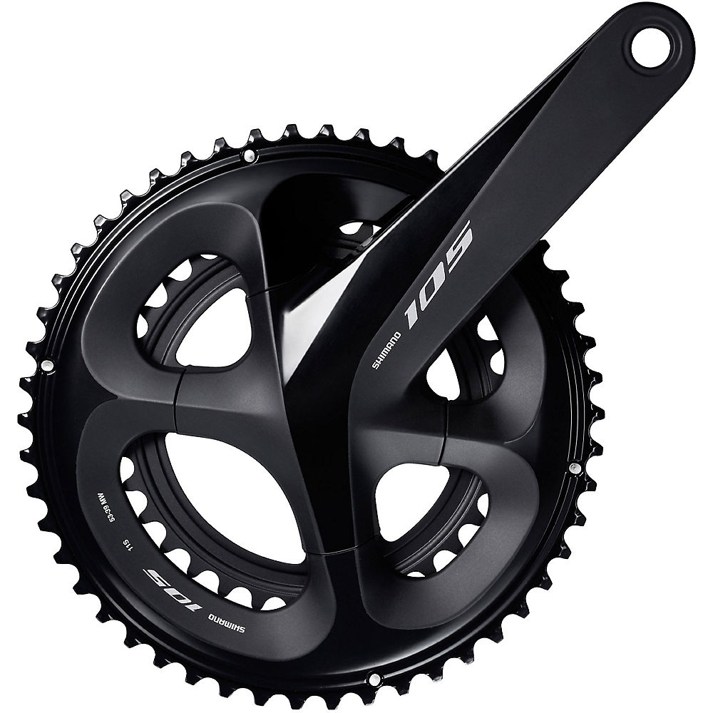Shimano 105 R7000 11 Speed Compact Chainset - AU - Noir - 110mm, Noir