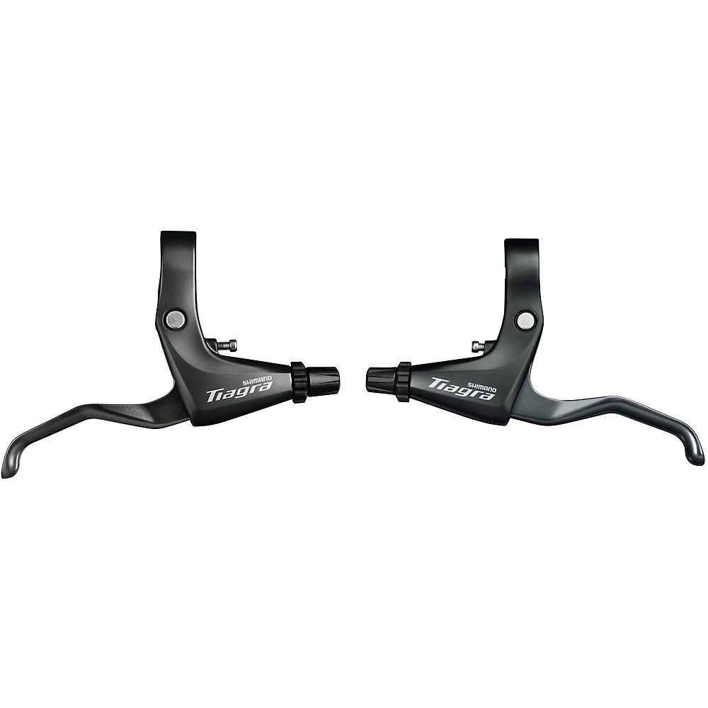 Shimano Tiagra 4700 Flat Bar Brake Levers - AU - Black - Pair}, Black