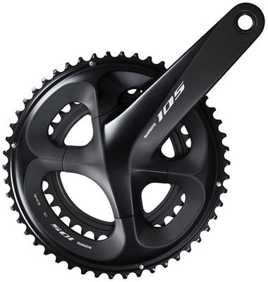Shimano 105 R7000 11 Speed Chainset - AU - Black - 110mm, Black