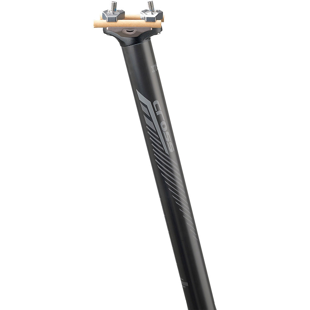 Deda Elementi Mud Cross Zero MTB Seatpost 2016 - Black - Grey Graphics - 0mm Setback, Black - Grey Graphics