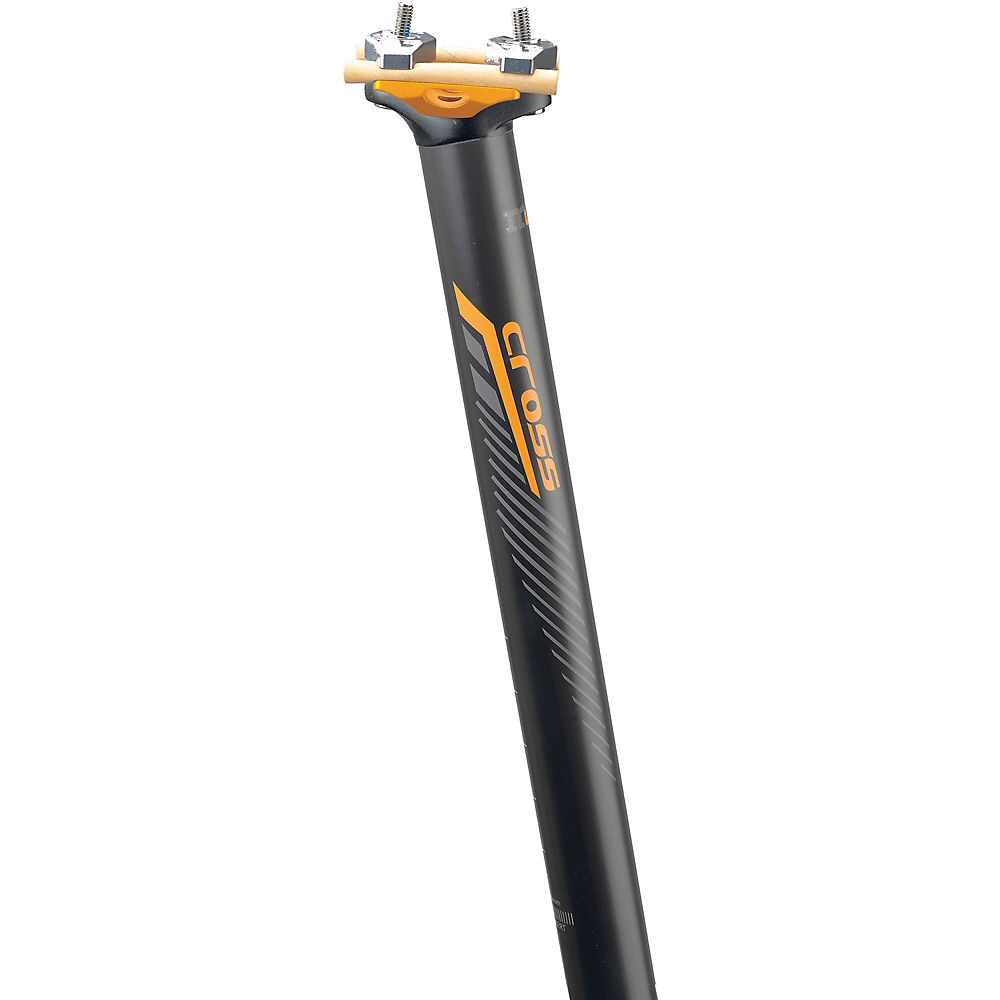 Deda Elementi Mud Cross Zero MTB Seatpost 2016 - Black - Orange Graphic - 0mm Setback, Black - Orange Graphic