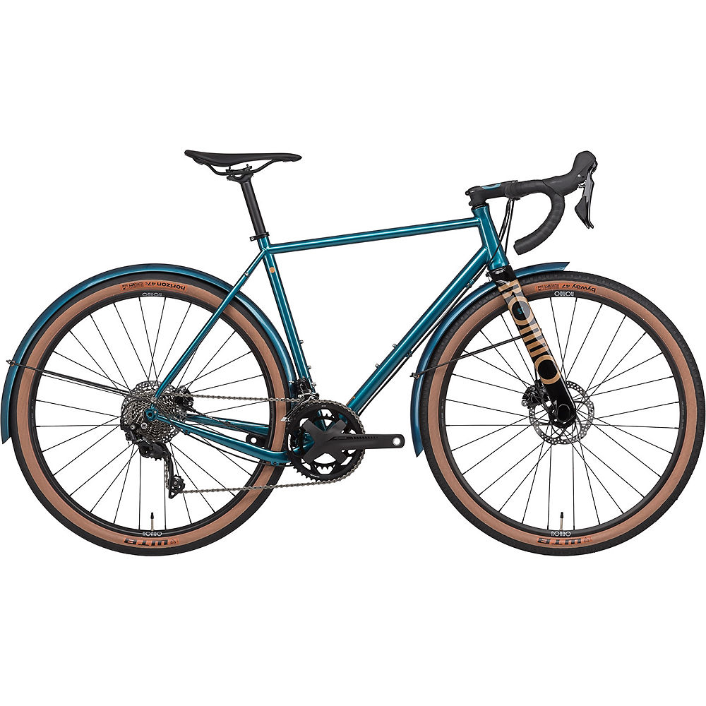 Rondo Mutt ST Gravel Bike 2021 - Gentian - Tan} - XL, Gentian - Tan}