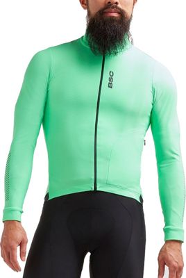 Black Sheep Cycling Elements Long Sleeve Thermal Jersey - Vert, Vert