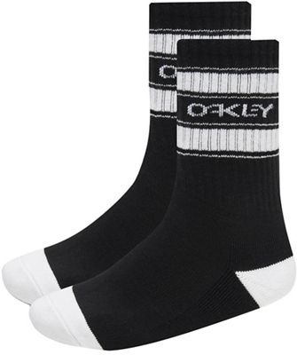 Oakley B1B Icon Socks (3 Pack) - Blackout - L}, Blackout