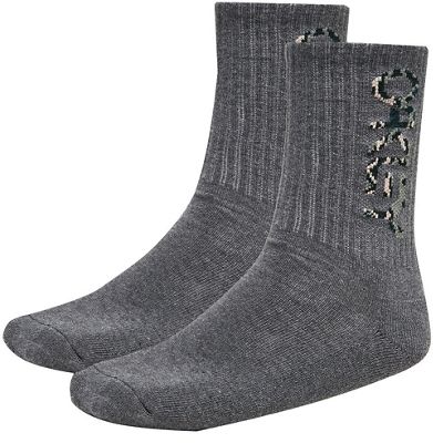Oakley B1B Socks 2.0 (3 Pack)  - New Athletic Grey, New Athletic Grey