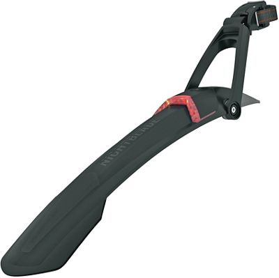 SKS Nightblade Clip-On Mudguard With Light - Black - 26-27.5", Black