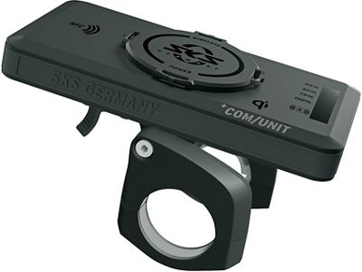 SKS COMPIT+ Smartphone Holder And Charger - Black - 22.2 - 31.8mm, Black