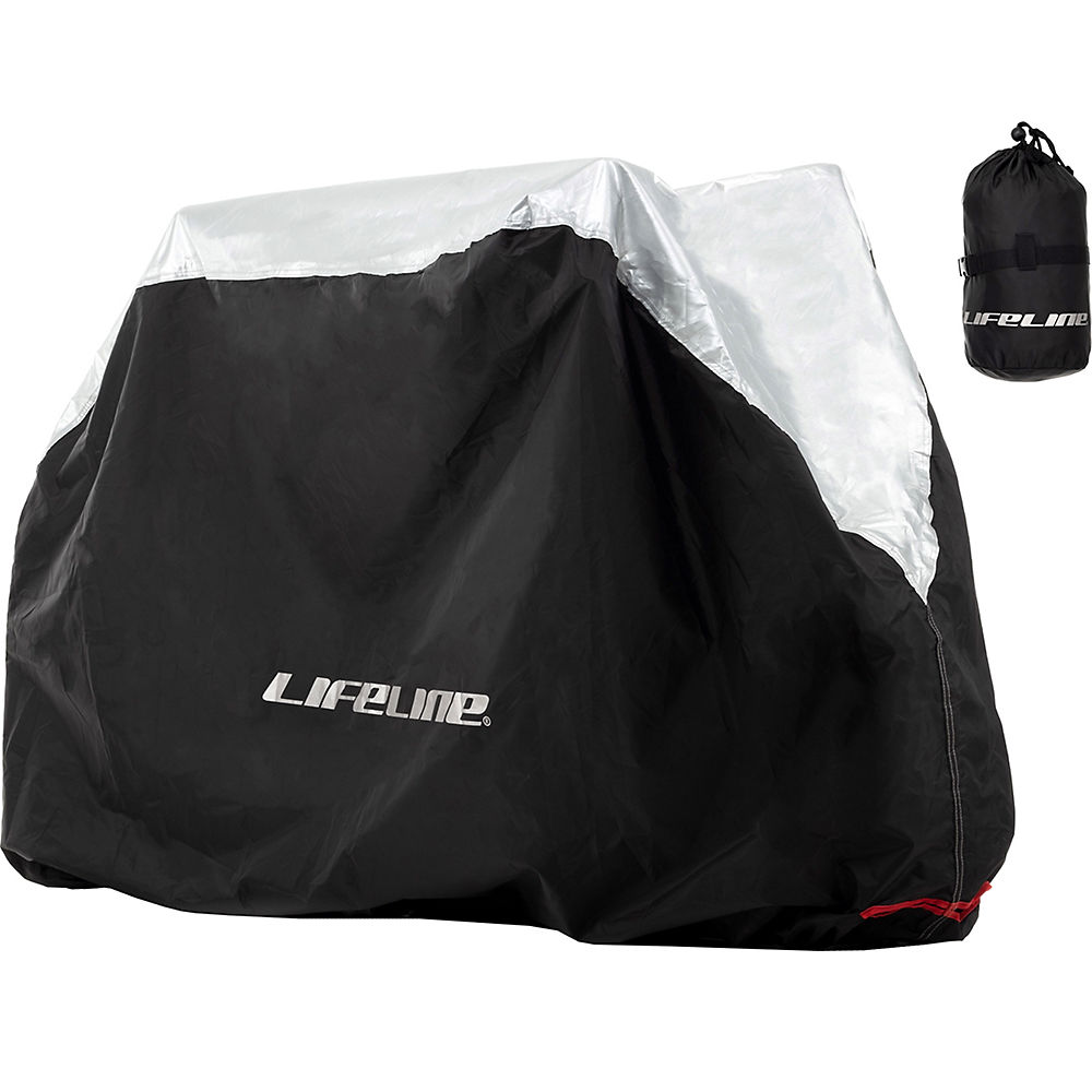 LifeLine Waterproof Single Bike Cover - Black - Single Bike}, Black