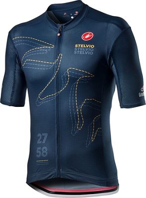 Castelli Giro Stelvio Jersey  - Savile Blue, Savile Blue