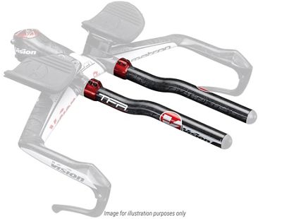 Vision R-Bend Aero Bar Extensions - Red - 300mm, Red