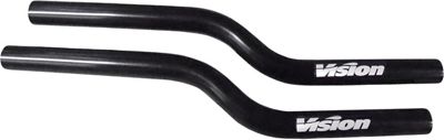 Vision R-Bend Alloy Aero Bar Extensions - Black - 355mm, Black