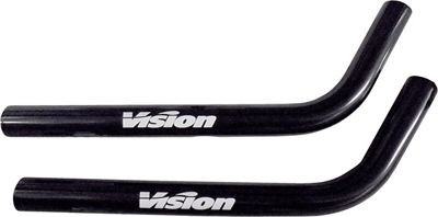 Vision J-Bend Alloy Aero Bar Extensions - Black - 270mm, Black