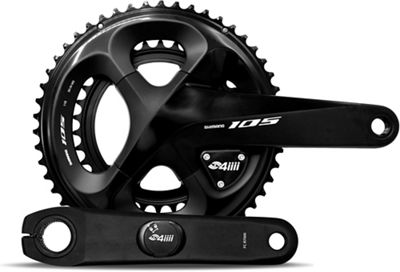 4iiii Precision Pro 105 R7000 Dual Power Meter - Black - 53.39t}, Black