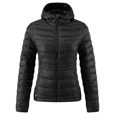 Föhn Women's Micro Synthetic Down Hooded Jkt - Black - UK 16}, Black