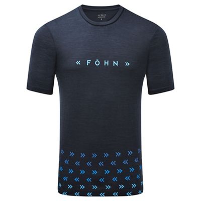 Maglietta Föhn Superlight Merino Logo - blu scuro, blu scuro