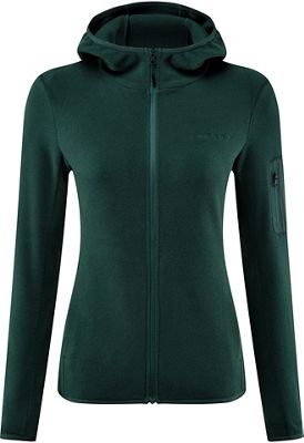 Föhn Women's Trail Hooded Recycled Fleece - Green - UK 12}, Green