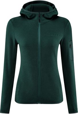 Föhn Women's Trail Hooded Recycled Fleece - Green - UK 14}, Green