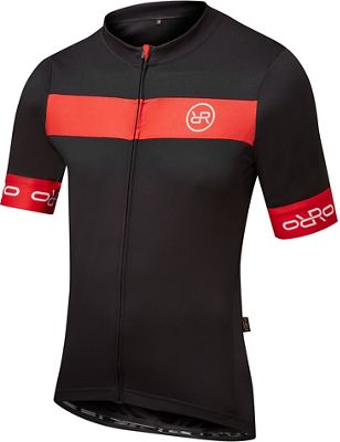 Orro Pyro Line Short Sleeve Jersey SS20 - BLACK-RED - S}, BLACK-RED