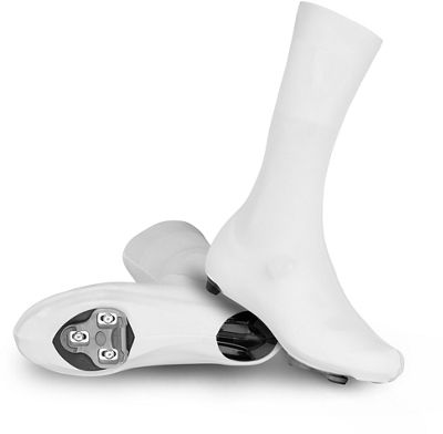 GripGrab RaceAero TT Raceday Lycra Overshoes SS21 - White - M}, White
