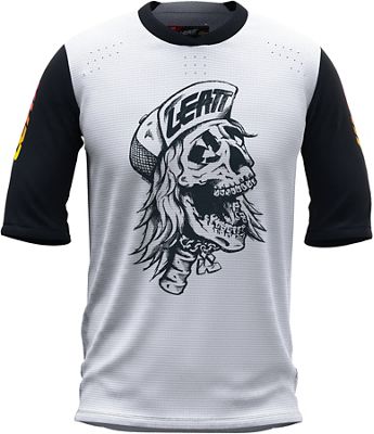 Leatt 3.0 80's Skull MTB Jersey 2021 - White