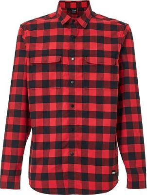 Oakley Checkered Ridge LS Shirt 2021 - rosso - XXL, rosso