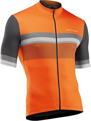 Northwave Origin Short Sleeve Jersey 2021 - Orange-Grey - XXL, Orange-Grey