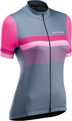 Northwave Women's Origin Short Sleeve Jersey 2021 - Grey-Pink - XL, Grey-Pink