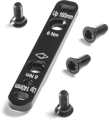 Campagnolo Front Disc Caliper Flat Mount Adapter 2021 - Black - Inc. Bolts, Black