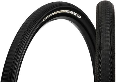 Panaracer Gravel King Semi Slick TLC Folding Tyre - Black-Black - 700c}, Black-Black