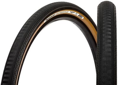 Panaracer Gravel King Semi Slick TLC Folding Tyre - Black-Brown - 700c}, Black-Brown