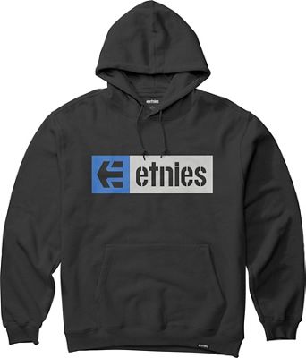 Etnies New Box Hoodie 2021 - Black-Blue-Grey, Black-Blue-Grey